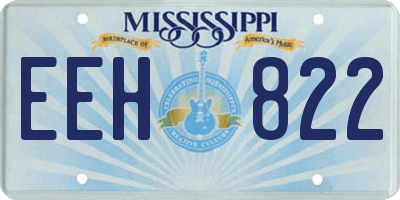 MS license plate EEH822