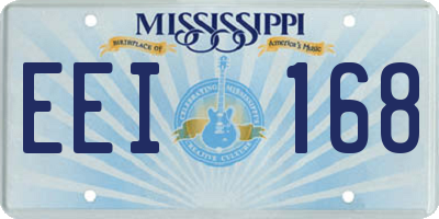MS license plate EEI168