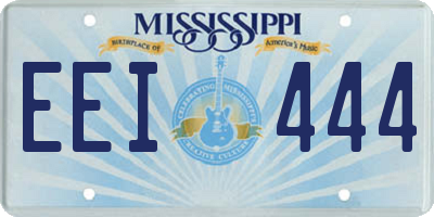MS license plate EEI444