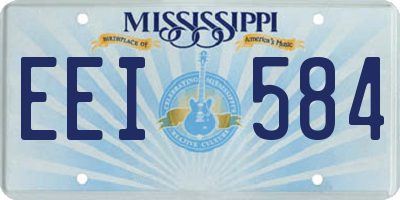 MS license plate EEI584