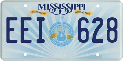 MS license plate EEI628