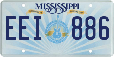 MS license plate EEI886