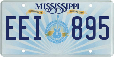 MS license plate EEI895