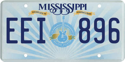 MS license plate EEI896
