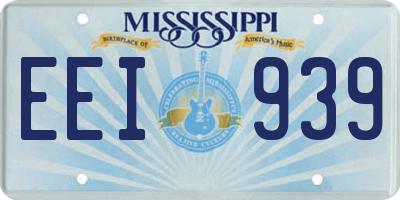 MS license plate EEI939