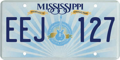 MS license plate EEJ127