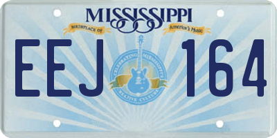 MS license plate EEJ164