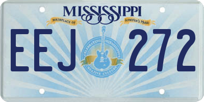 MS license plate EEJ272