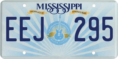 MS license plate EEJ295