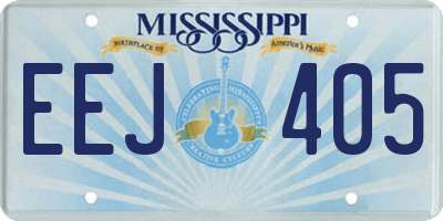 MS license plate EEJ405
