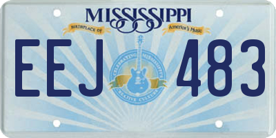 MS license plate EEJ483