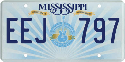 MS license plate EEJ797