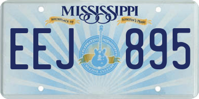 MS license plate EEJ895