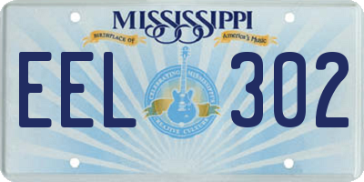 MS license plate EEL302