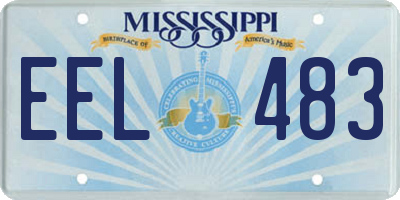 MS license plate EEL483