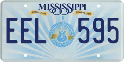 MS license plate EEL595