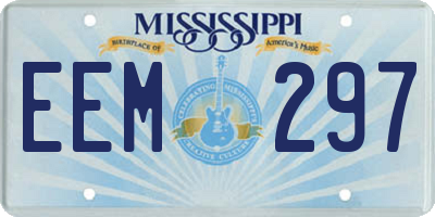 MS license plate EEM297