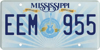 MS license plate EEM955