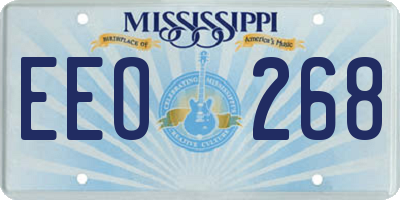 MS license plate EEO268