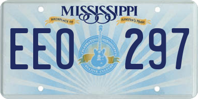 MS license plate EEO297