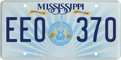 MS license plate EEO370