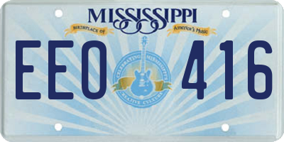 MS license plate EEO416