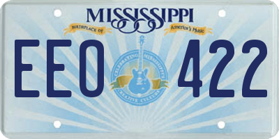 MS license plate EEO422