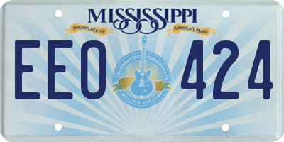 MS license plate EEO424