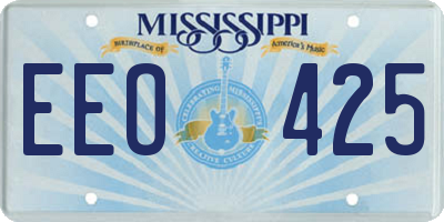 MS license plate EEO425