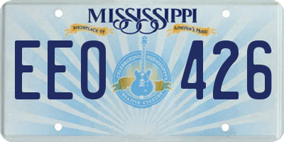 MS license plate EEO426