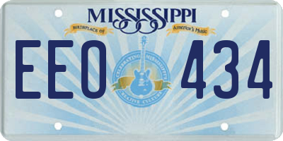 MS license plate EEO434