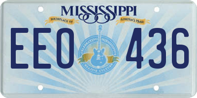 MS license plate EEO436