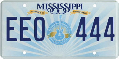 MS license plate EEO444