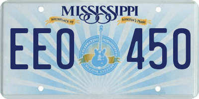 MS license plate EEO450