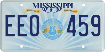 MS license plate EEO459