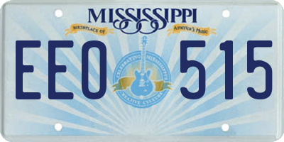MS license plate EEO515