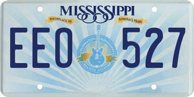 MS license plate EEO527