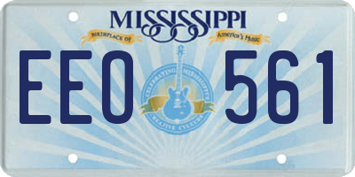 MS license plate EEO561