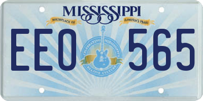 MS license plate EEO565