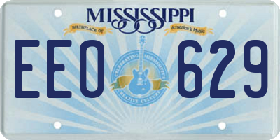 MS license plate EEO629