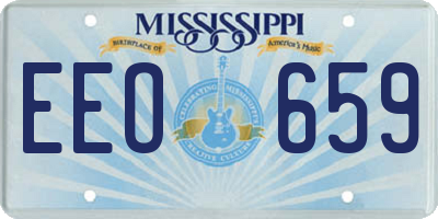 MS license plate EEO659