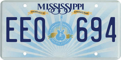 MS license plate EEO694