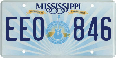 MS license plate EEO846