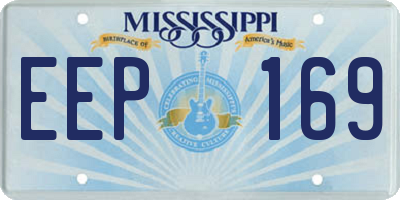 MS license plate EEP169