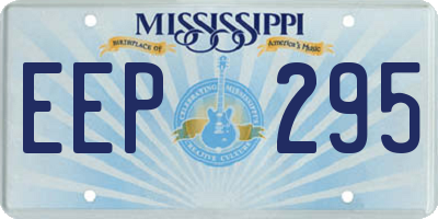 MS license plate EEP295