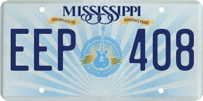 MS license plate EEP408