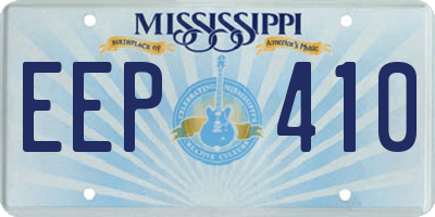 MS license plate EEP410