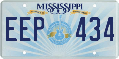 MS license plate EEP434