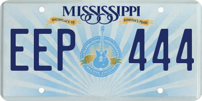 MS license plate EEP444