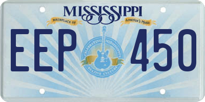MS license plate EEP450